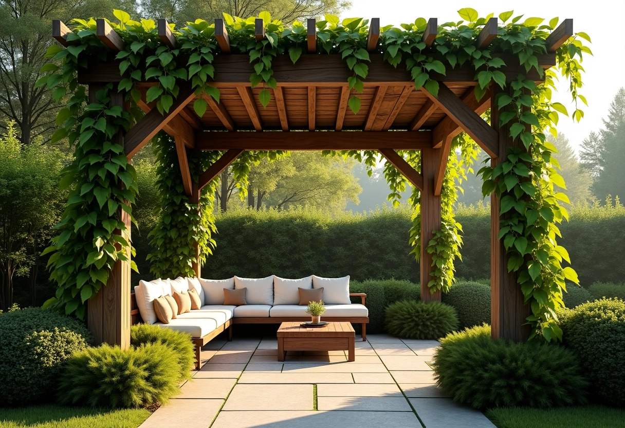 pergola bois